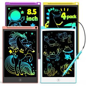 lot 90464 image: TECJOE 4 Pack LCD Writing Tablet, 8.5 Inch Colorful Doodle Board Drawing Tablet for Kids, Kids Travel Games Activity Learning Toys Birthday Gifts for 3 4 5 6 Year Old Boys Girls Toddlers Preschooler