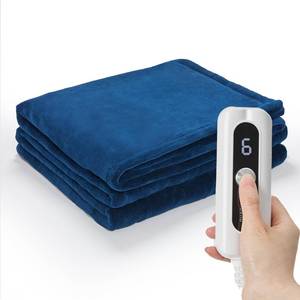 lot 90490 image: SNUGSUN Heated Blanket Full Size 72x 84, Microplush Flannel Electric Blanket, Soft Durable & Anti-Pilling Heating Blanket, Fast Heating ETL & FCC, 6 Heating Levels &10 Hours Auto-Off, Pageant Blue