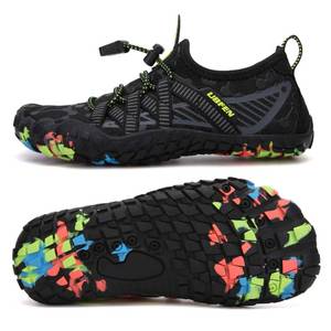 lot 90502 image: UBFEN Water Shoes for Kids Boys Girls Aqua Socks Barefoot Beach Sports Swim Pool Quick Dry Lightweight Toddler Little Big Kid C Dark Grey 8 Toddler