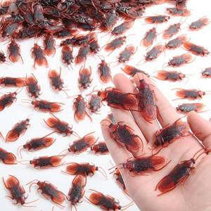 lot 90522 image: Manmel 180PCS Fake Roaches Toys Set, Realistic Fake Cockroaches Great Way to Play a Prank, Faux Cockroaches for Halloween Prank Toy, Kids Trick Joke Toys Adult Fools Day Prank Gifts Party Favors