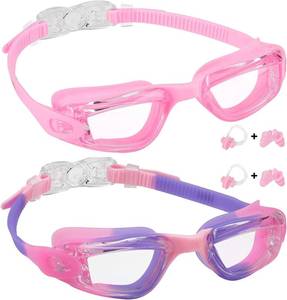lot 90611 image: Aegend Kids Swim Goggles, Pack of 2 Swimming Goggles for Children Boys & Girls Age 3-14