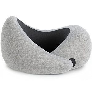 lot 90632 image: Ostrichpillow Go Neck Pillow - Premium Memory Foam Travel Pillow, 360� Ergonomic Design, Asymmetrical Sides, Travel Bag Included, Washable Modal Cover
