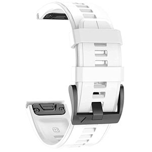 lot 90670 image: hellosy Compatible with Garmin Fenix 6 Watch Band, Soft 22mm Quickfit Watch Band Replacement for Garmin Fenix 5678(47mm)Watch BandApproach S60S62S70(47mm)EpixEpix 2Epix pro(47mm) Quatix 57(White)