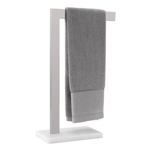 lot 90680 image: KES Towel Rack Countertop, Hand Towel Holder for Bathroom with Marble Base L-Shape SUS 304 Stainless Steel Brushed Finish, BTH220L19W12-2