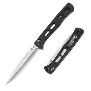 lot 90809 image: FLISSA Folding Pocket Knife, 4-inch EDC Knife with G10 Handle, D2 Steel Blade, Belt Clip, Thumb Stud and Axis Lock, Tactical Knives for Men Women, Uesd for Outdoor, Survival, Hunting and Camping