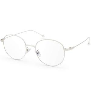 lot 90810 image: livho Blue Light Blocking Glasses, Retro Round Fake Eyeglasses Frames Anti UV Ray Filter Computer Gaming Glasses Women Men (Silver Frame,Transparent lens)
