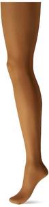 lot 90818 image: Leggs Womens Energy Control Top Sheer Toe Run-Resist Support Pantyhose, Suntan, Queen