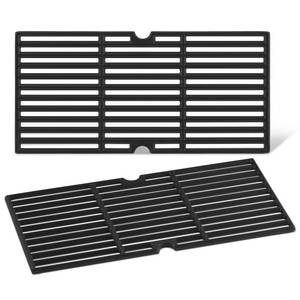lot 90821 image: 17 Inch Grates G460-0500-W1 463645015 Grill Replacement Parts for Charbroil Grill Grate 463633316 G517-0014-W1 463672416 463642116 463251414 463622515 463672016 463650413 Cast Iron Cooking Grates 2Pcs