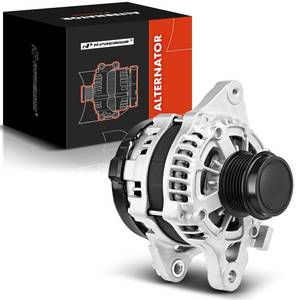 lot 91171 image: A-Premium Alternator Compatible with Toyota Corolla 2014 2015 2016 2017 2018 2019 L4 1.8L, with 1 Pin Alternator Plug, 12V 125Amp CW 6-Groove Clutch Pulley, Replace# 104211-3311, 27060-0T260 - Retail $187.73