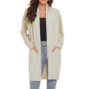 lot 91180 image: Huuloo Womens Open Front Long Shawl Cardigan Sweater with Pockets