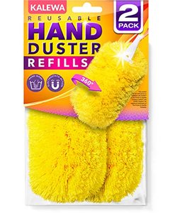 lot 91215 image: Kalewa Reusable Duster Refills for Swiffer Duster (2 Pack), 360 Heavy Duty Duster Refills (Handle is Not Included)
