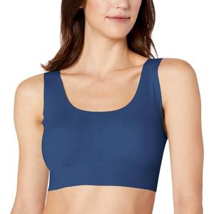 lot 91229 image: Bali Womens Comfort Revolution Easylite Seamless Wireless Bra DF3491, In The NavyNavy, Small