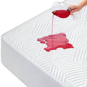 lot 91235 image: Timimi Queen Size 100% Waterproof Mattress Protector Cooling Bed Mattress Cover - Ultra Soft & Breathable 3D Air Fabric Mattress Pad Cover Fitted 8-21 Deep Pocket - Noiseless Washable Vinyl Free