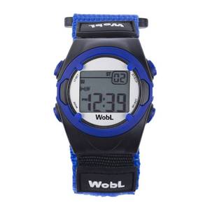 lot 91238 image: WobL Vibrating 8-Alarm & Repeating Countdown Timer Watch for Kids & Adults, MedicationSportsMeetingsPotty Reminders, Blue
