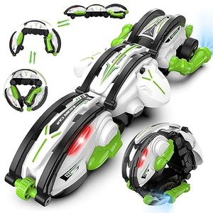 lot 91247 image: 2024 Remote Control Car Snake 360° Rolling - RC Stunt Snake Car with LED Lights2 Batteries 60minIndoorOutdoor Toys for Kids Ages Age 6-12Gifts for Christmas Birthday