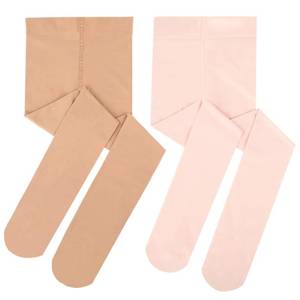 lot 91275 image: HiDance Girls Ballet Dance Tight,Ultra Soft Students School Footed Tights for Girls Women (Ballet PinkTan 8-10Y)