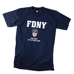 lot 91277 image: Rothco Officially Licensed FDNY T-Shirt (US, Alpha, X-Large, Regular, Regular, Navy Blue)