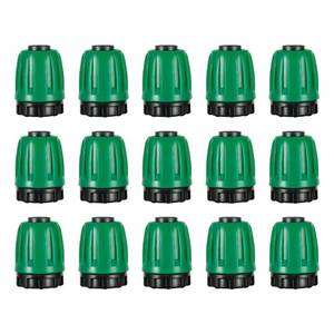 lot 91382 image: 12 inch Tubing Plug (12 ID x0.6-0.63 OD) Pond Irrigation Tubing Fittings - Barbed Locked Nuts Connectors (15PCS)
