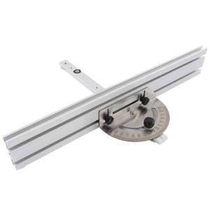 lot 91383 image: Table Saw Miter Gauge System with Aluminum Alloy Miter Gauge and Fence for Maximum Stock Support and a Repetitive Cut Flip Stop