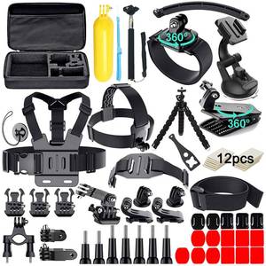 lot 91525 image: Appolab 61 in 1 Action Camera Accessories Kit for AKASO EK7000 GoPro Hero 11 10 9 8 7 6 5 4 Hero Session Gopro Max Insta360 Xiaomi Yi DJI AKASO Campark Action Camera