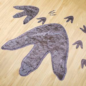 lot 91529 image: 66 Pcs Dinosaur Decor Dinosaur Footprints Floor Decals Peel and Stick Dinosaur Track Stickers Removable Dinosaur Tracks Wall Decals Vinyl Footprints Wall Decal for Baby Nursery Bedroom Home, 3 Sizes