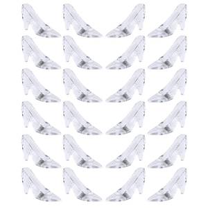 lot 91578 image: Super Z Outlet Plastic Mini Cinderella Princess Inspired Slipper High Heel Shoe Party Decoration for Weddings, Birthday Party, Table Serving, Candy & Other Event Favors (8)
