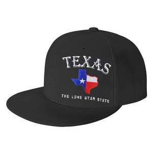 lot 91592 image: OASCUVER Texas Snapback Hats for Men Women, Texas Lone Star State Flat Brim Hat Plain Embroidered Adjustable Baseball Cap, Gift for TX State Flag Map Lover