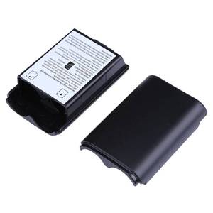 lot 91620 image: Trenro 2X Black Battery Pack Cover Shell Case Kit for Xbox 360 Wireless Controller (Black)