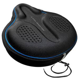 lot 91672 image: X WING Wide Bike Seat Cover Padded with Memory Foam  Ideal Bicycle Saddle Cover for Men and Women  Ultra-Soft Cushion, Non-Slip & Easy Installation  Fit for Exercise Bike, Indoor & Outdoor Cycling