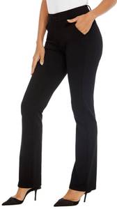 lot 91675 image: iChosy Womens Ease into Comfort Barely Bootcut Stretch Dress Pants Black29 0