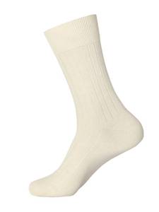 lot 91690 image: L.Martin 99-100% Pima Cotton Beige Crew Dress Socks Mens Women 3Pair 6-9S