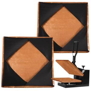 lot 91696 image: 2pcs Wrap Cover for Heat Press, 15 x 15 Inch Wrap Cover Heat Resistant Reusable Heat Press Wrap Cover for Sublimation Heat Pressing Machine
