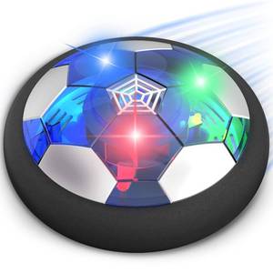 lot 91721 image: Hover Soccer Ball Boy Toy, Air Power Floating Hover Soccer with LED Light & Soft Foam Bumper, Kids Training Soccer Ball Indoor Outdoor Game, Birthday Gifts for Age 3 4 5 6 7 8-10 Years Old Boys Girls