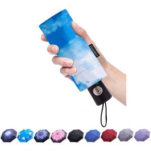 lot 91735 image: Goothdurs Automatic Mini Travel Windproof Umbrella Compact Auto OpenClose Small Lightweight Folding Rain Umbrellas for Women Men