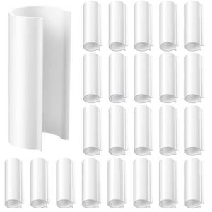lot 91744 image: Jetec 32 Piece Summer Clamp for PVC Pipe Greenhouses, Row Covers, Pool Cover Clips, Shelters, Bird Protection, 2.4 Inch Long(White, for 34 Inch PVC Pipe)