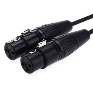 lot 86698 image: NANYI XLR Female to Female Splitter Microphone Cable XLR to XLR Patch Cables, 3-Pin XLR Female to Female mic Cable DMX Cable Patch Cords with Oxygen-Free Copper, 10Feet3Meter