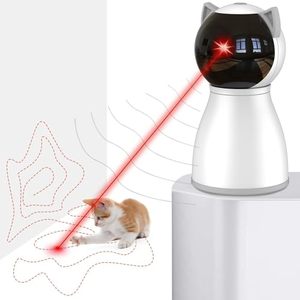 lot 86706 image: YVE LIFE Laser Cat Toys for Indoor Cats,The 4th Generation Real Random Trajectory Motion Activated Rechargeable Automatic Cat Laser Toy,Interactive Cat Toys for Bored Indoor Adult CatsKittensDogs