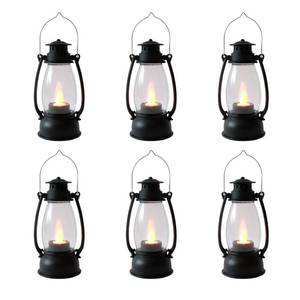 lot 86708 image: Reperla Mini Lanterns 6-Pcs LED Small Lanterns Decorative Indoor Outdoor Hanging Lantern Decorative Candle Lanterns Farmhouse Decor for Weddings Western Camping Party Halloween Christmas Decorations