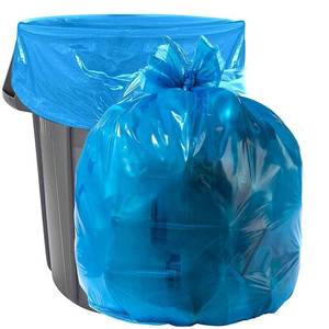 lot 86713 image: Aluf Plastics H-RBL39 33 Gallon Blue Trash Bags - (Pack of 100) - 1.2 MIL - Garbage or Recycling Bags 33 x 39 - Large Plastic Can Liners - for Industrial, Home, Contractor, Recycling