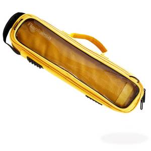 lot 86724 image: Ranloesa Premium Lightweight Flute Case Cover with Adjustable Shoulder Strap, Waterproof PRO Flute Carrying Bag for 16 & 17 keys, Portable Slim Flute Backpack & Handbag (Yellow)