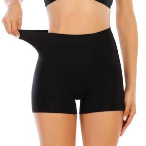 lot 87932 image: Womens Slip Shorts for Under Dress Seamless Shapewear Boyshorts Tummy Control Panties Shaping Shorts(#1 Black(light Tummy Control),Large)