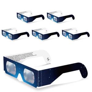 lot 87948 image: Lesome 6Pcs Blue Solar Eclipse Glasses 2024 AAS CE and ISO Certified Approved Safe Shades,Advanced Filter,Direct Sun Viewing for Solar Eclipse