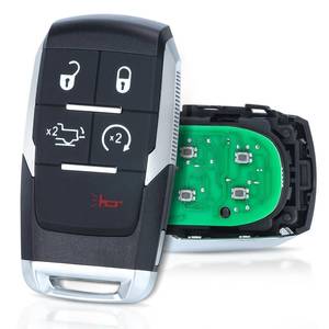 lot 87957 image: Aichiyu Key Fob Replacement for Ram 2500 3500 4500 5500 2019 2020 2021 2022 5 Buttons 433Mhz 4A Chip Keyless Entry Remote Control Car Key FCC ID GQ4-76T, PN 68475385, 68374994