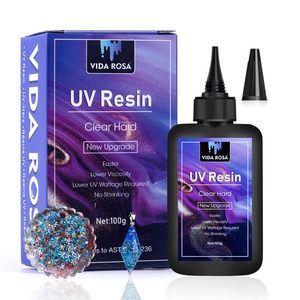 lot 87960 image: UV Resin 100g- VIDA ROSA RESIN Crystal Clear Hard Ultraviolet Curing Epoxy Resin For Jewellry Making Art Pendants, Earrings, Necklaces, Bracelets, Nail Art Accessories