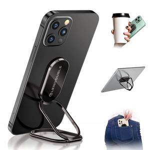 lot 87984 image: Phone Ring Holder Finger Kickstand, 360 Rotation Foldable Ultra-Thin Metal Cell Phone Back Hand Grip for Magnetic Car Mount & Office Desktop, Adjustable Cellphone Stand for iPhone 16 iPad Smartphones