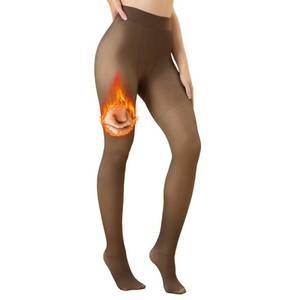 lot 87989 image: Vertvie Fleece Lined Tights for Women Thermal Pantyhose Fake Translucent Winter Warm Tights High Waisted Thick Leggings (220g-Thin Fleece,Coffee Sheer,Large-X-Large)