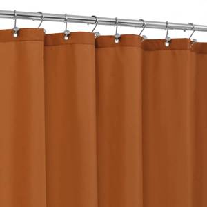 lot 87990 image: ALYVIA SPRING Extra Long Fabric Shower Curtain Liner Waterproof - 72 x 84, Soft & Lightweight XL Shower Curtain with 3 Magnets, Machine Washable - 72x84, Burnt Orange