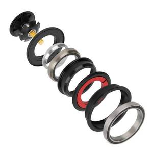 lot 87998 image: ZTTO headset, - aluminum - for tapered fork straight tube - 44mm  55mm, headset tapered 4456ST bearing headset headset top expander for mountain road bike