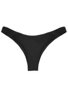 lot 88031 image: Ocean Blues Womens Black Cheeky Brazilian Cut Bikini Bottom Size Large