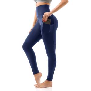 lot 88034 image: SINOPHANT High Waisted Leggings for Women - Full Length Capri Buttery Soft Yoga Pants for Workout Athletic(Pockets Navy,S-M)